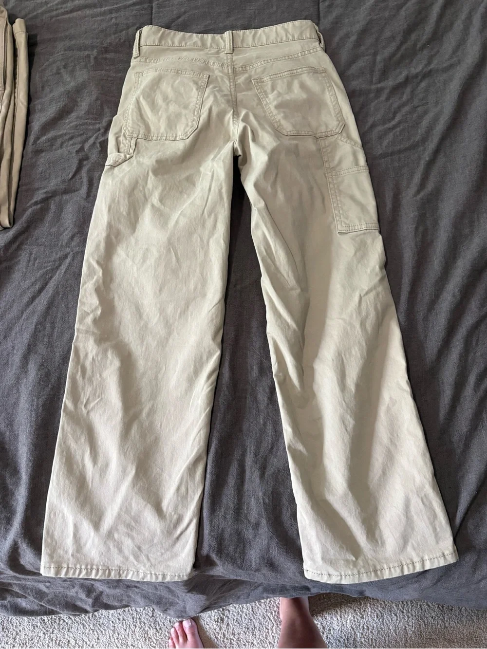 GAP Kids Light Khaki Wide-Leg Pants